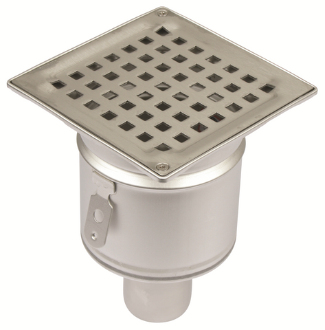 Kleentech Shower Drain Square (50mm Bottom Outlet)